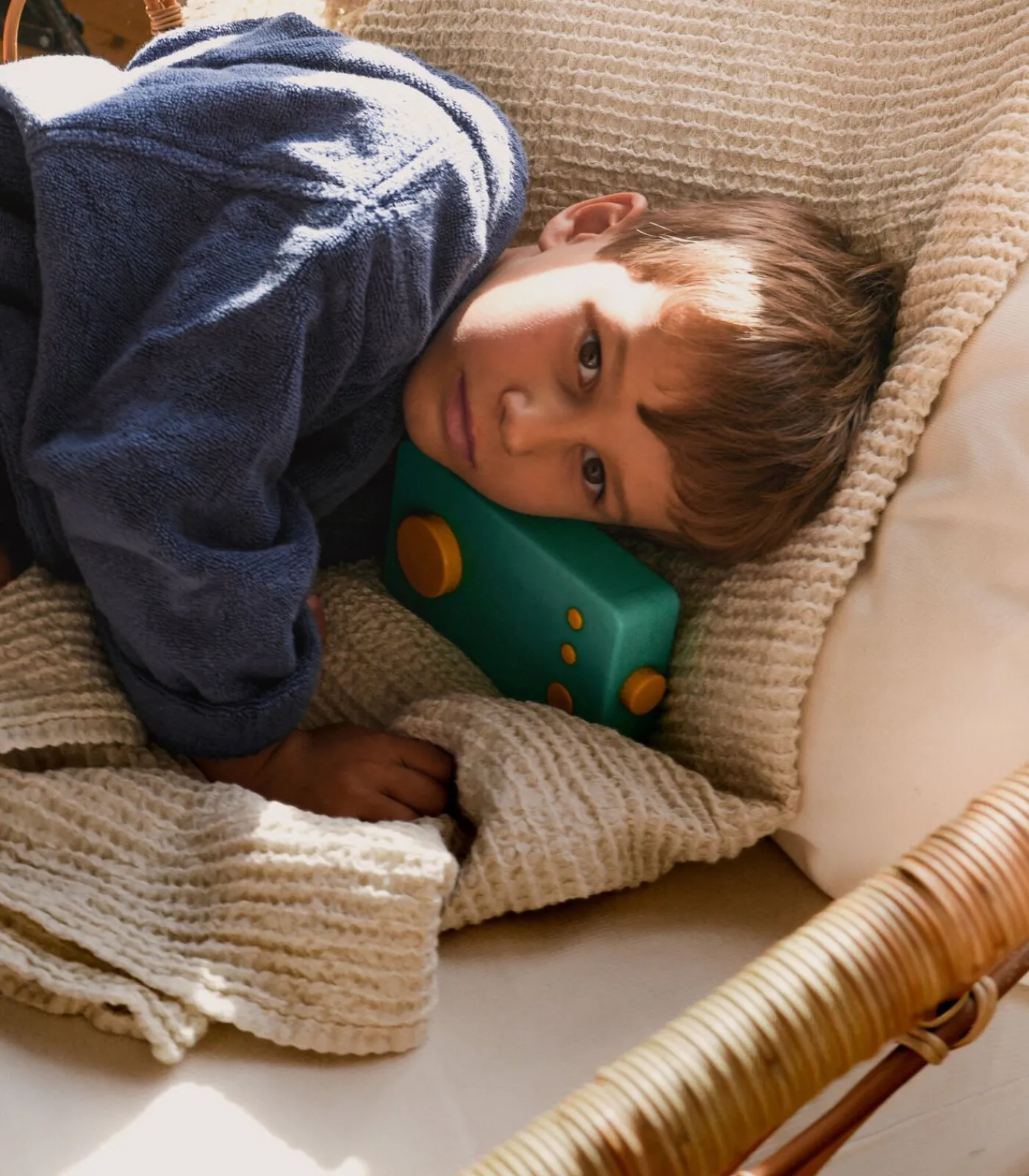 Best Plaid van katoen en linnen, HONEYCOMB DECO Bedspreien