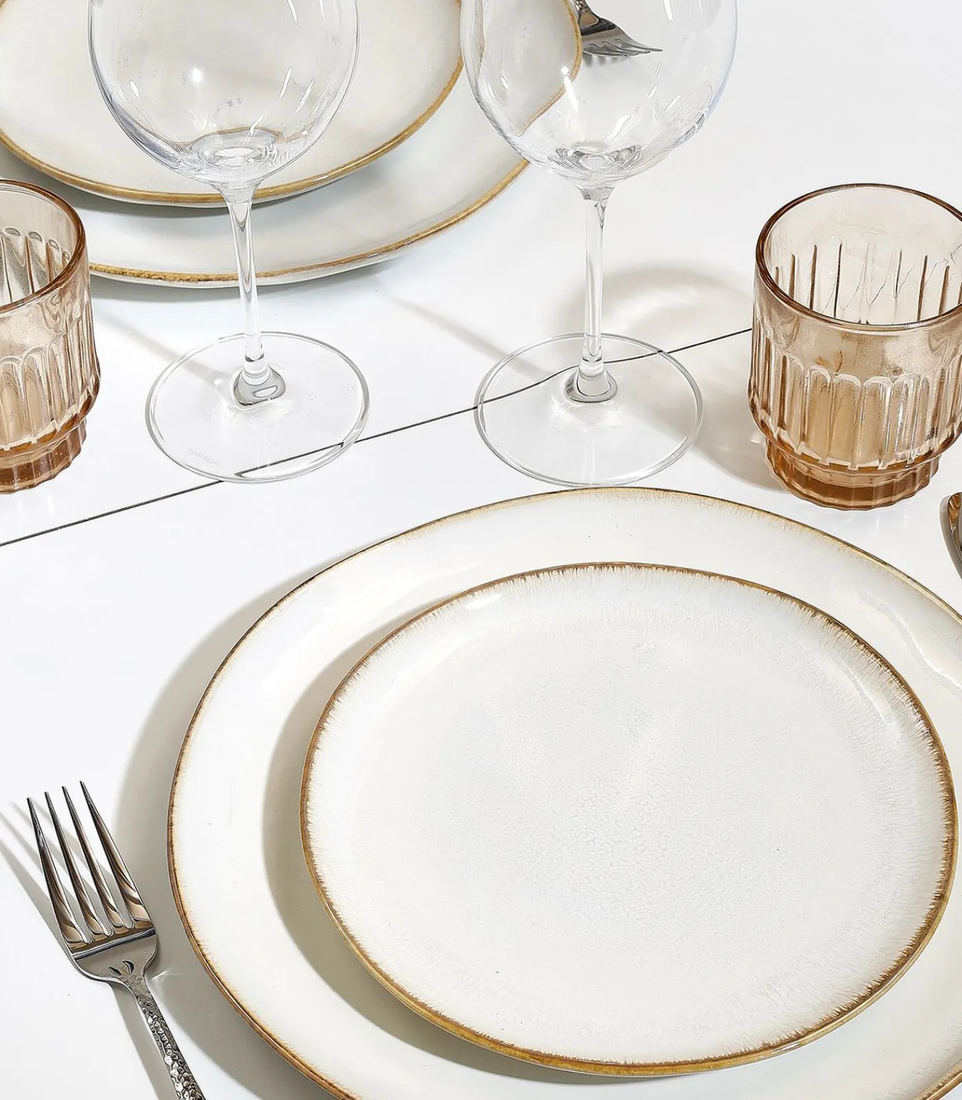 Plat bord 21cm coupe wit Artisan - (x4) Tafelgerei