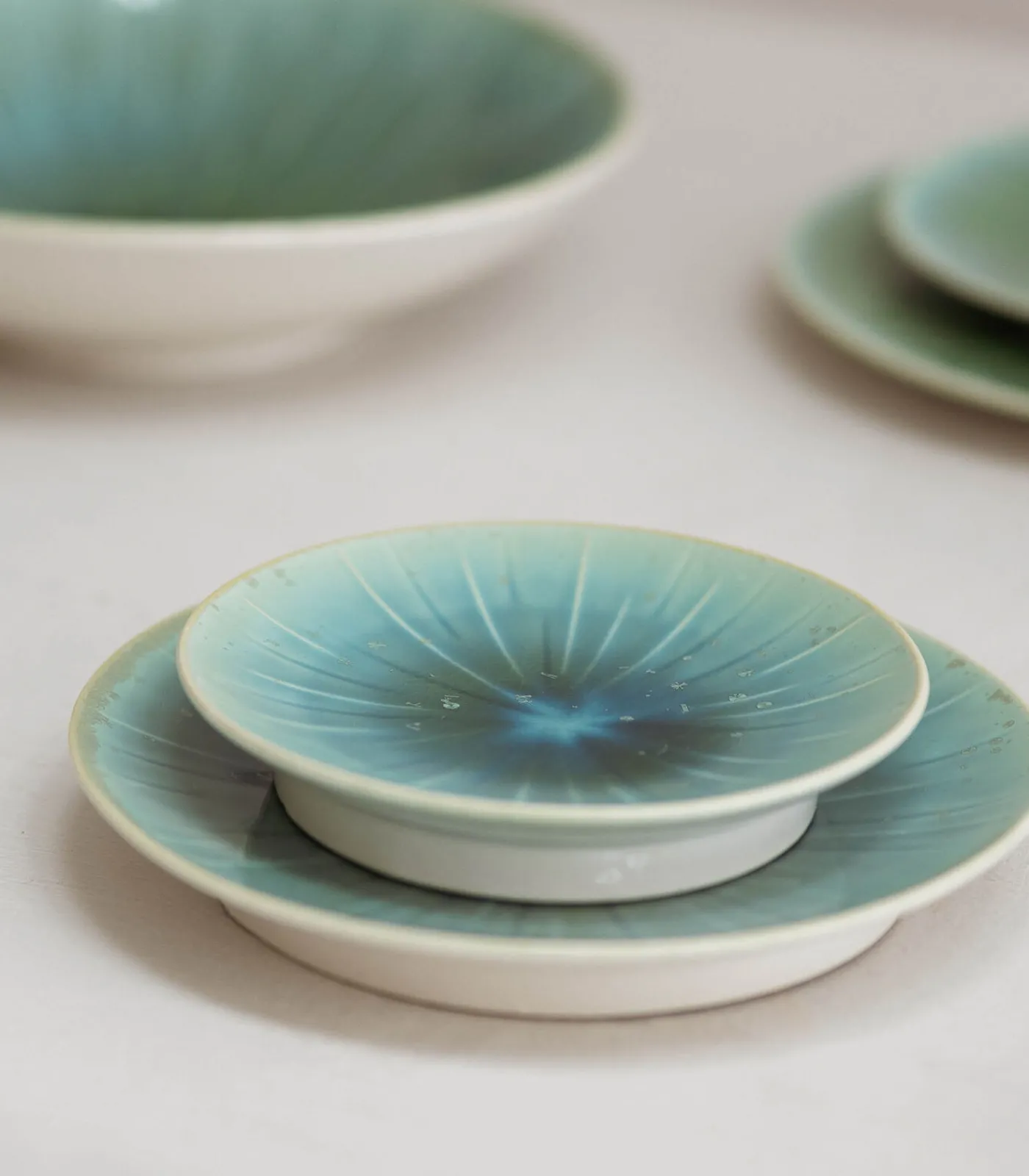 Online Plat bord 21cm turquoise Eclipse - (x4) Tafelgerei