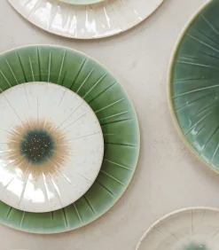 Online Plat bord 28cm turquoise Eclipse - (x4) Tafelgerei