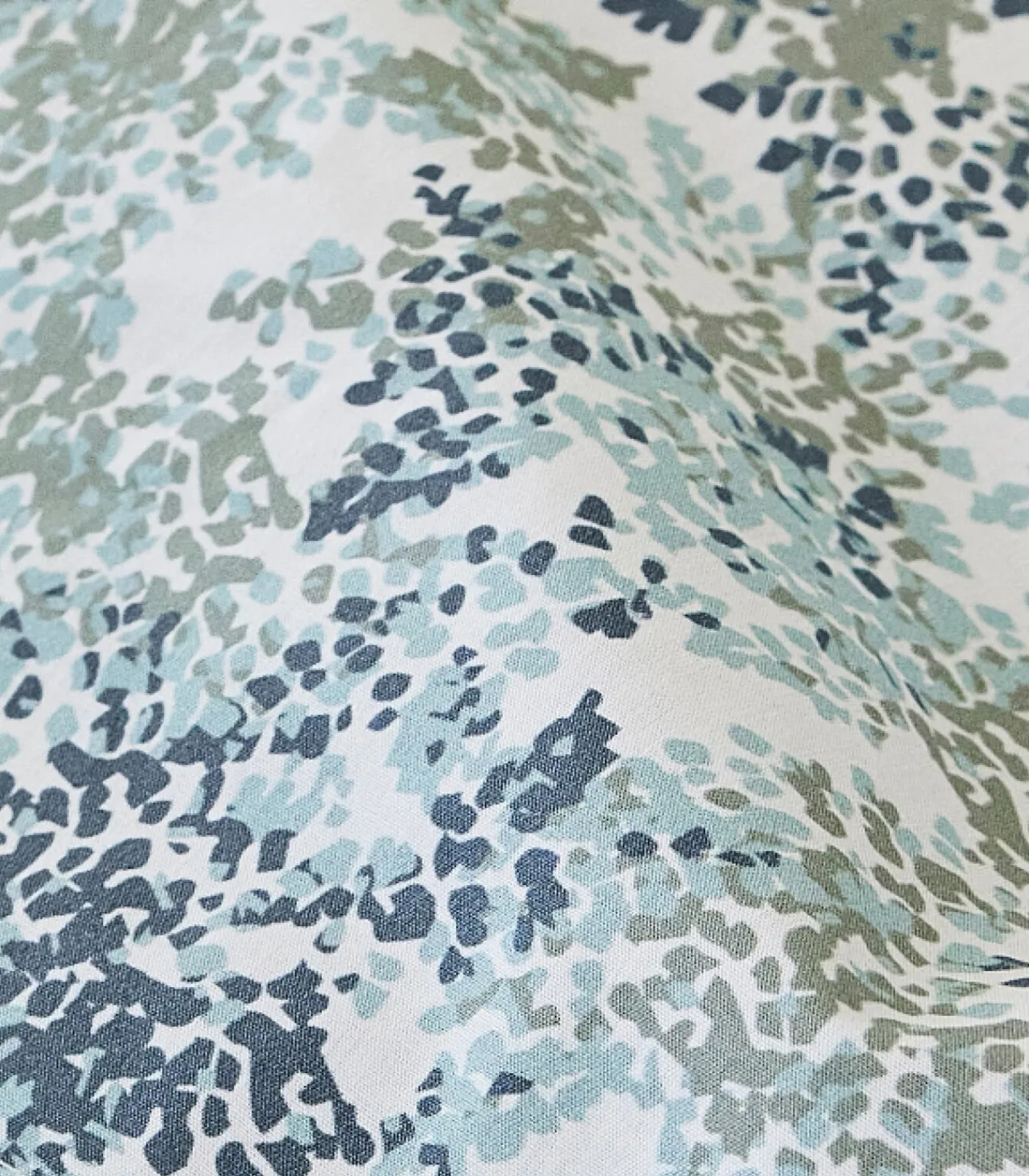 Outlet Plat laken van katoenperkal, PLANTEN MIST Lakens