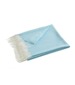 New PLUME celadon - Plaid Wol en acryl Bedspreien