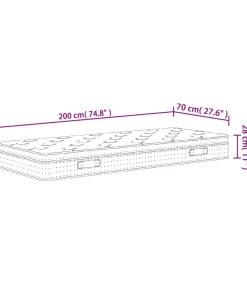 New Pocketveringmatras middelhard 70x200 cm Matrasbeschermer