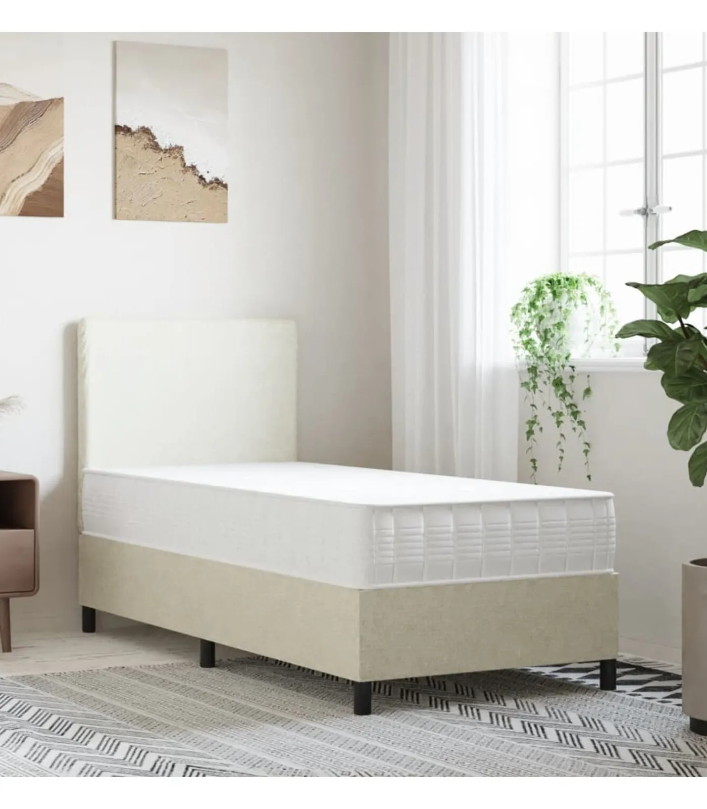 Best Pocketveringmatras middelhard-hard 90x190 cm Single Size Matrasbeschermer