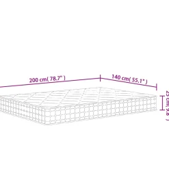 New Pocketveringmatras middelhard-hard 140x200 cm Matrasbeschermer