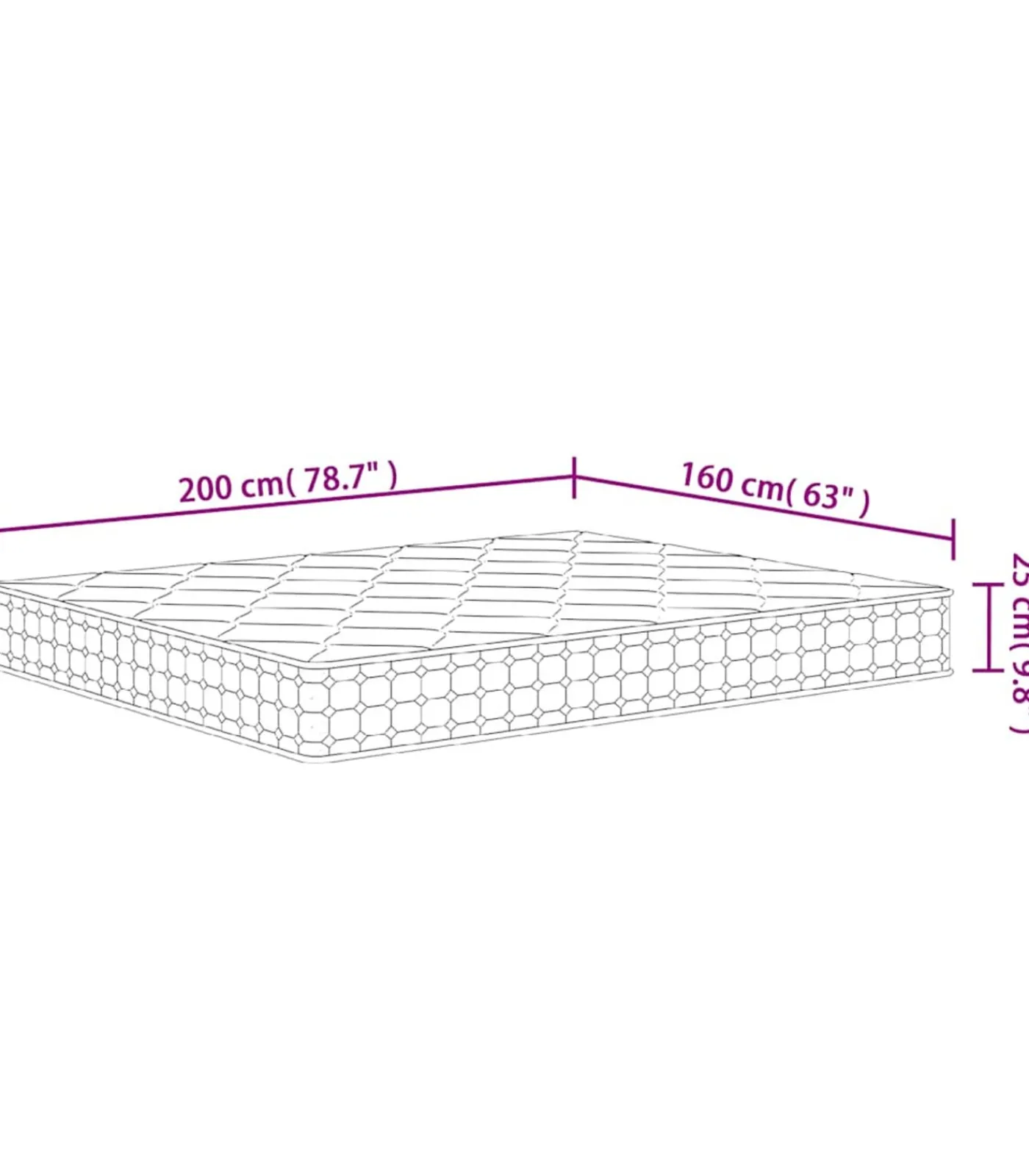 Best Pocketveringmatras middelhard-hard 160x200 cm Super King Size Matrasbeschermer