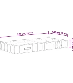 Discount Pocketveringmatras middelhard-hard 100x200 cm Matrasbeschermer