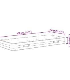 Hot Pocketveringmatras middelhard-hard 90x200 cm Matrasbeschermer