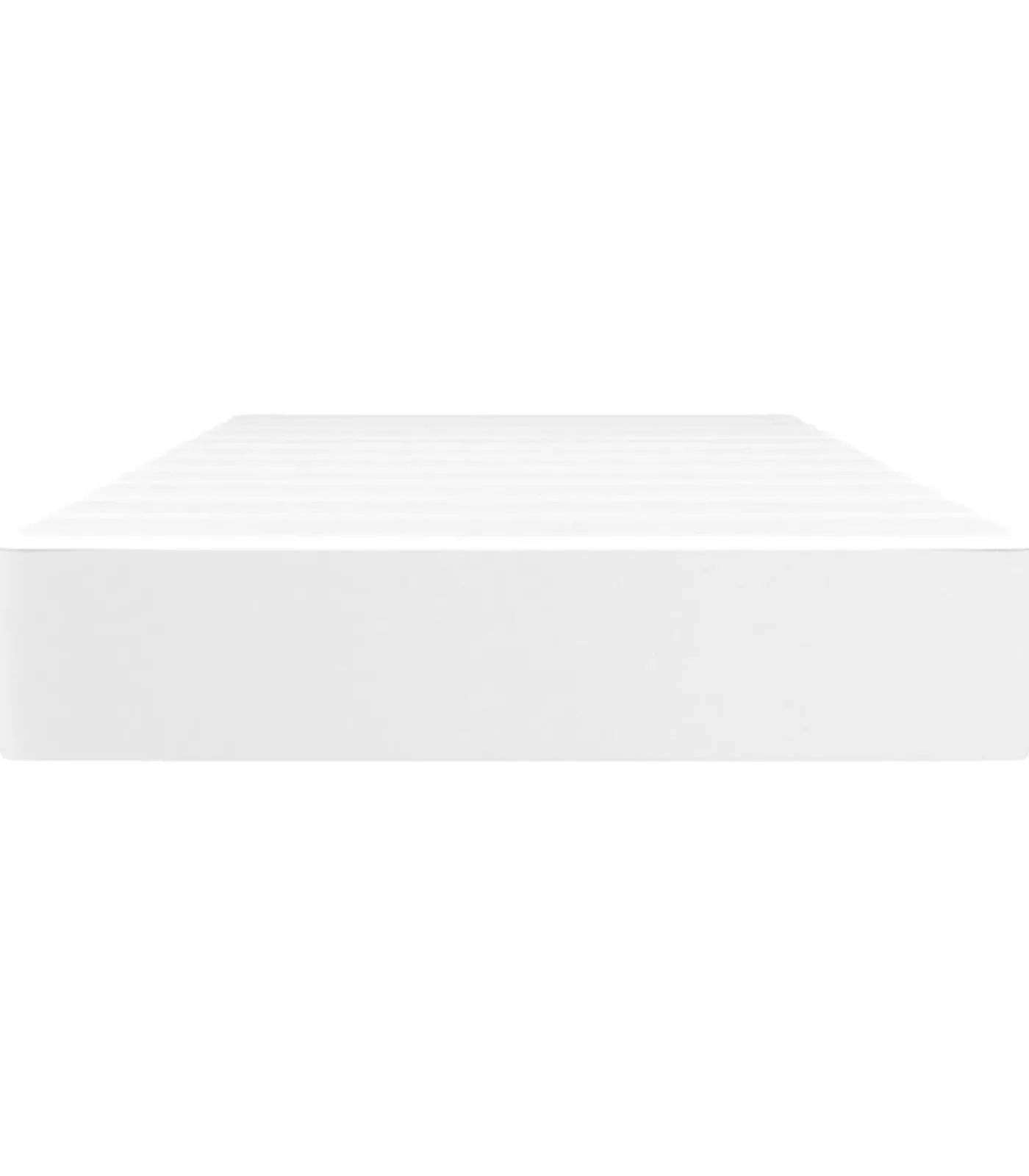 Best Pocketveringmatras 90x190x20 cm kunstleer wit Matrasbeschermer