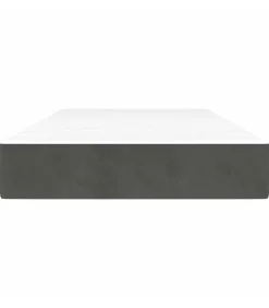Sale Pocketveringmatras 80x220x20 cm fluweel donkergrijs Matrasbeschermer