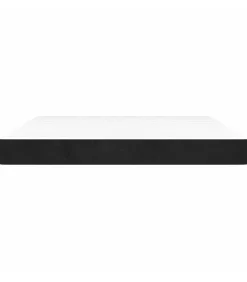 Outlet Pocketveringmatras 160x210x20 cm fluweel zwart Matrasbeschermer