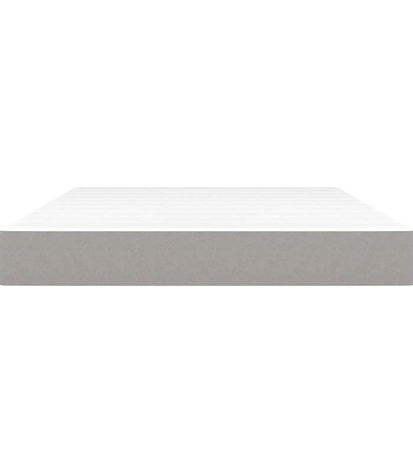 Online Pocketveringmatras 140x190x20 cm stof lichtgrijs Matrasbeschermer