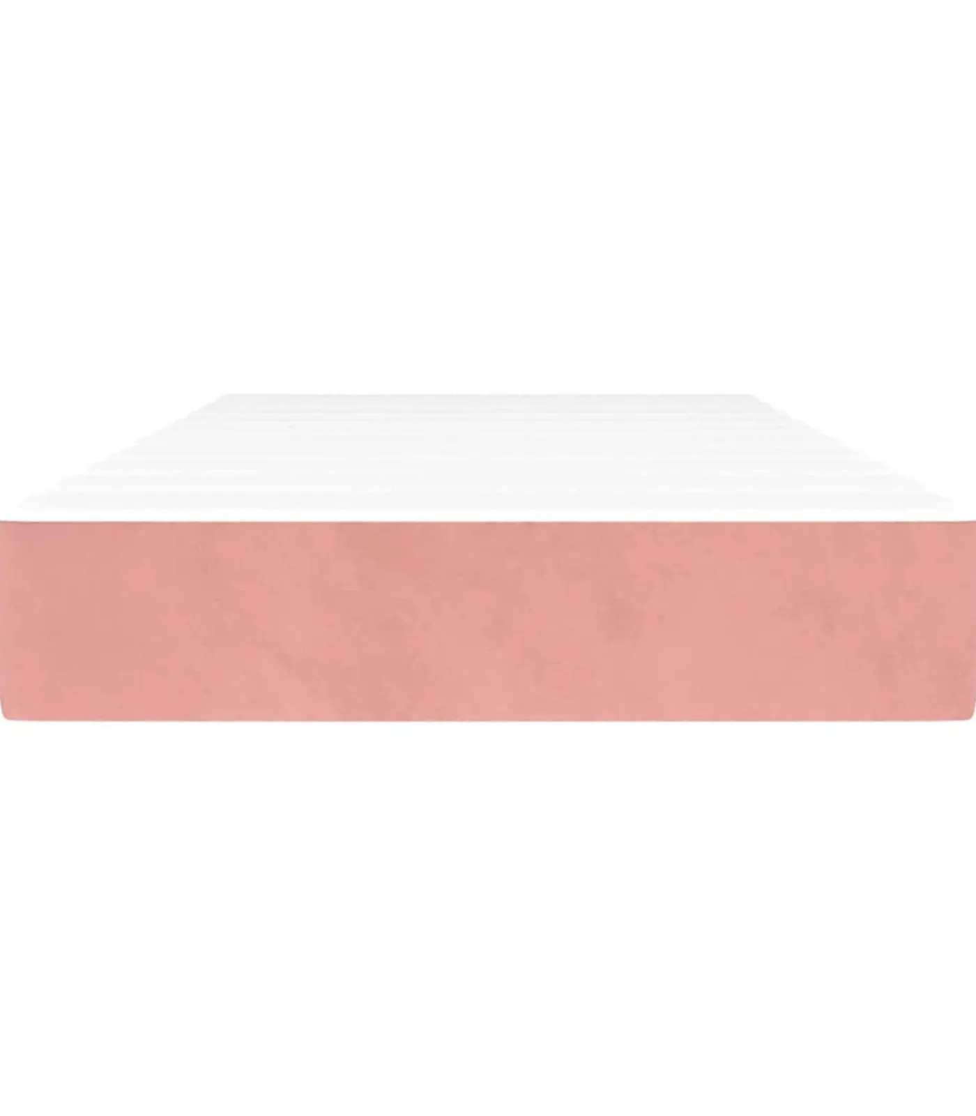 Outlet Pocketveringmatras 80x220x20 cm fluweel roze Matrasbeschermer