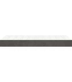 Best Pocketveringmatras 100x200x20 cm fluweel donkergrijs Matrasbeschermer