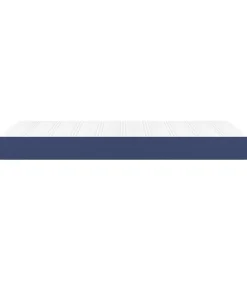 Outlet Pocketveringmatras 90x190x20 cm stof blauw Matrasbeschermer