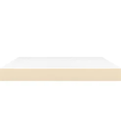 Sale Pocketveringmatras 160x200x20 cm stof crèmekleurig Matrasbeschermer