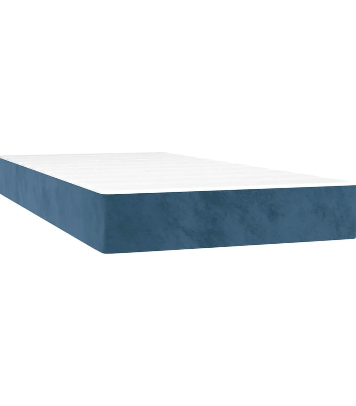 Hot Pocketveringmatras 80x210x20 cm fluweel donkerblauw Matrasbeschermer