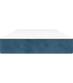 Hot Pocketveringmatras 80x210x20 cm fluweel donkerblauw Matrasbeschermer