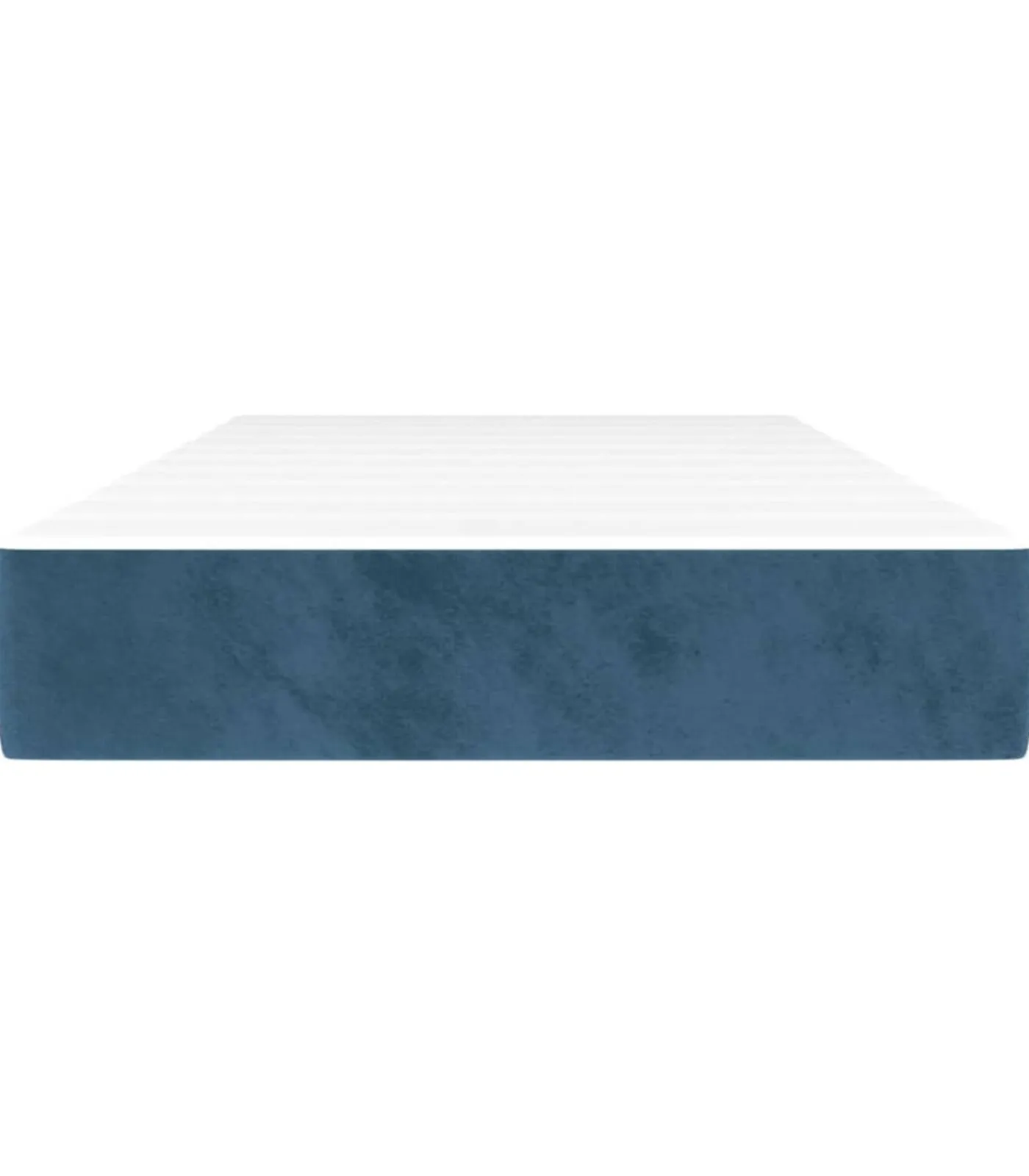 Pocketveringmatras 80x200x20 cm fluweel donkerblauw Matrasbeschermer