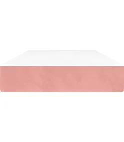 Discount Pocketveringmatras 80x200x20 cm fluweel roze Matrasbeschermer