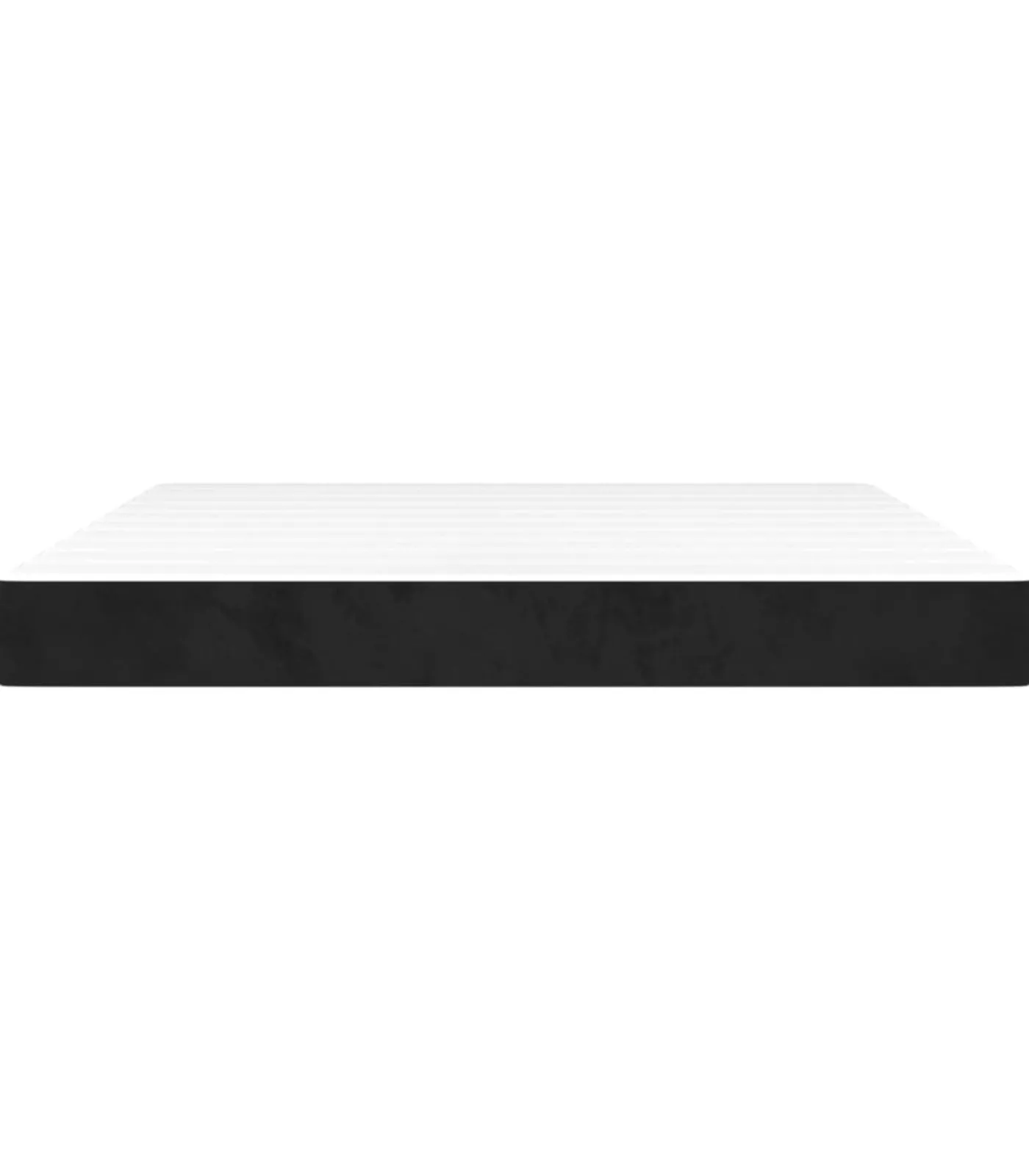 Sale Pocketveringmatras 180x200x20 cm fluweel zwart Matrasbeschermer