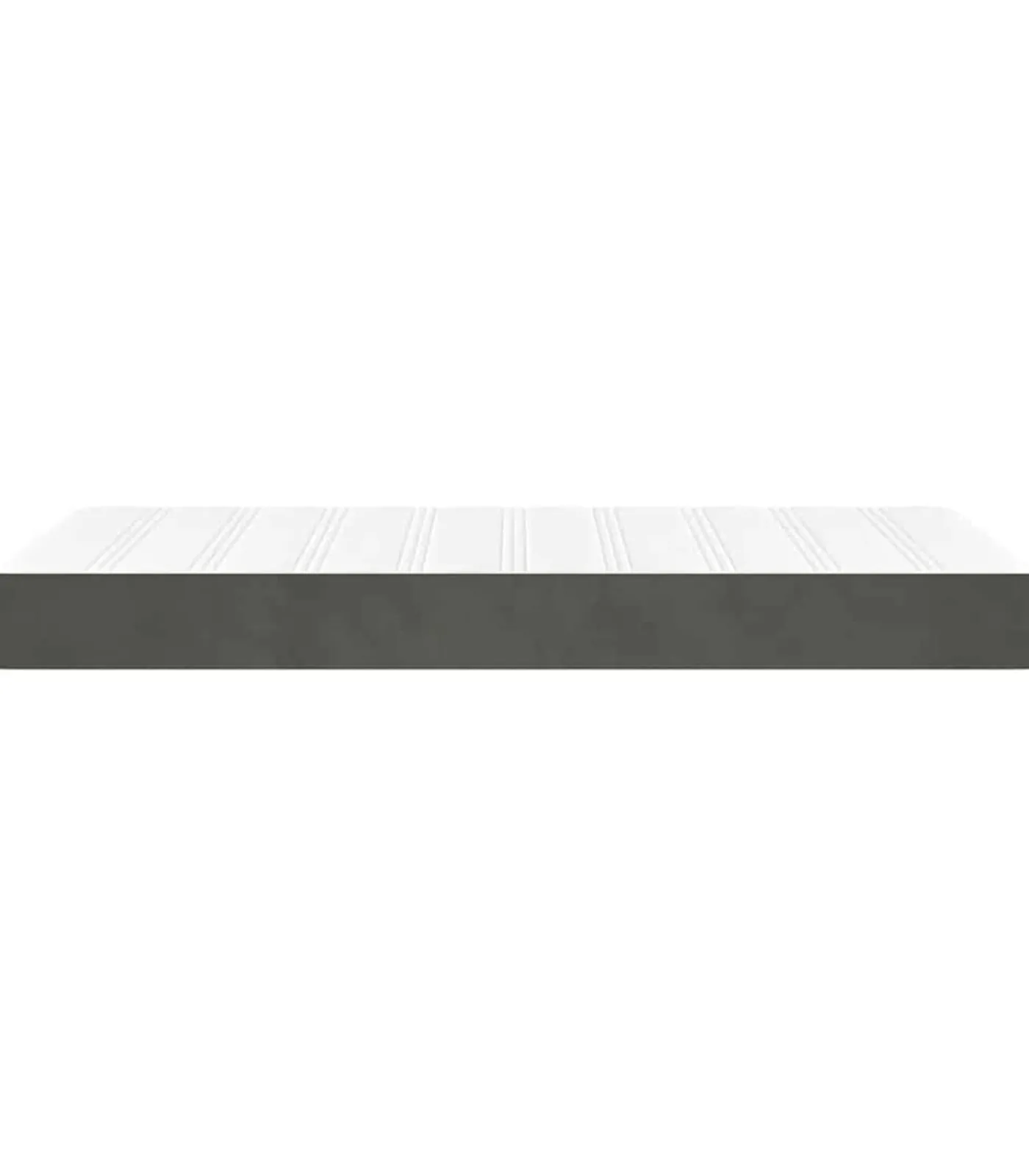 Pocketveringmatras 80x210x20 cm fluweel donkergrijs Matrasbeschermer