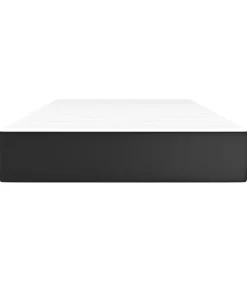Outlet Pocketveringmatras 90x190x20 cm kunstleer zwart Matrasbeschermer