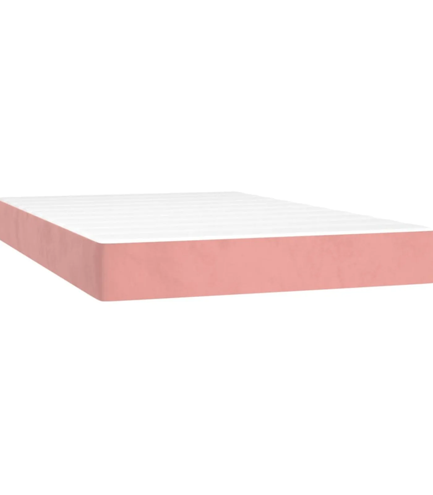 Outlet Pocketveringmatras 120x200x20 cm fluweel roze Matrasbeschermer