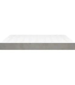 Discount Pocketveringmatras 160x200x20 cm fluweel lichtgrijs Matrasbeschermer