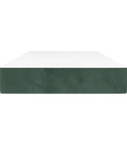 Online Pocketveringmatras 80x200x20 cm fluweel donkergroen Matrasbeschermer