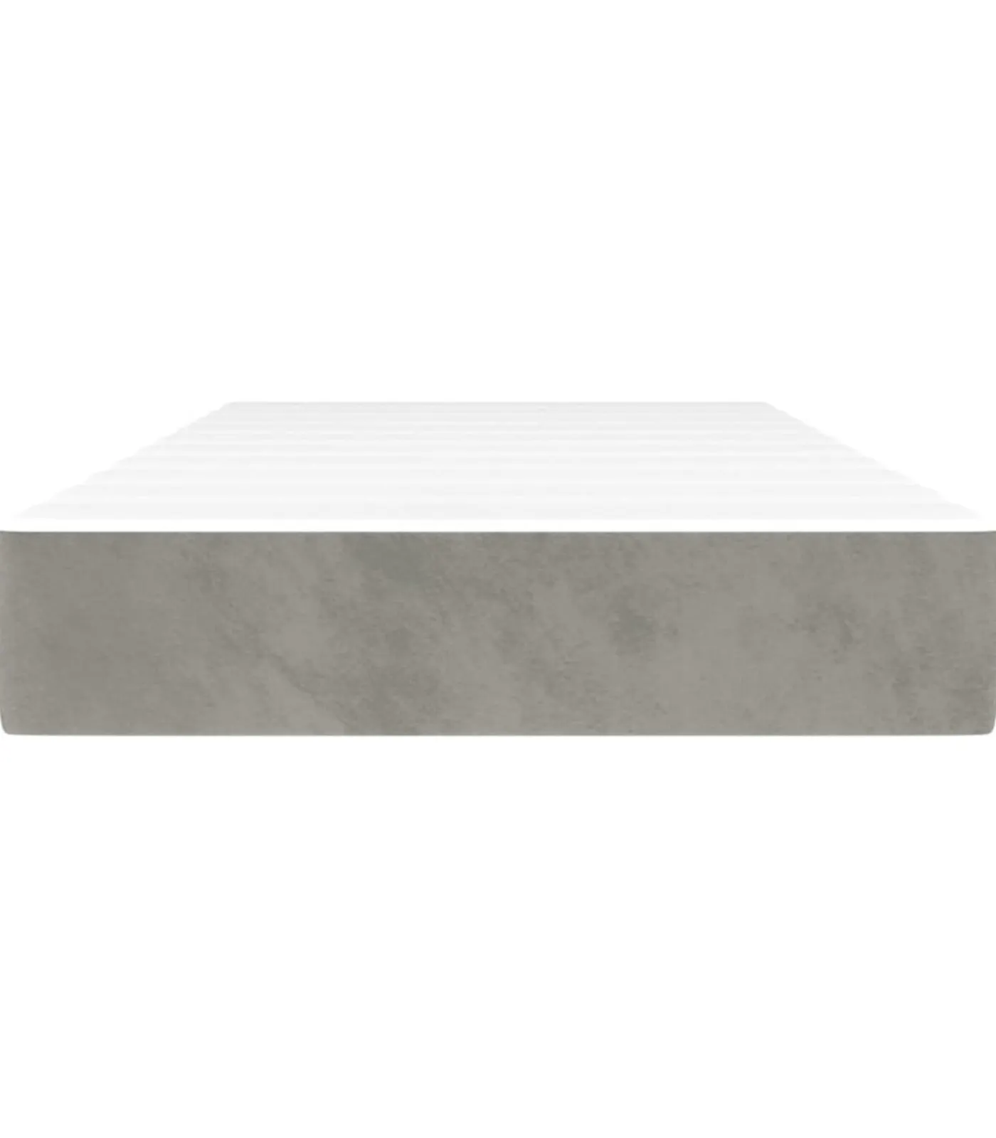 Outlet Pocketveringmatras 80x200x20 cm fluweel lichtgrijs Matrasbeschermer