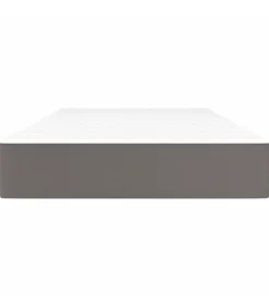Discount Pocketveringmatras 120x190x20 cm kunstleer grijs Matrasbeschermer