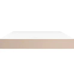 Clearance Pocketveringmatras 140x200x20 cm kunstleer cappuccinokleurig Matrasbeschermer