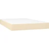 Online Pocketveringmatras 120x200x20 cm stof crèmekleurig Matrasbeschermer