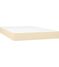 Online Pocketveringmatras 120x200x20 cm stof crèmekleurig Matrasbeschermer