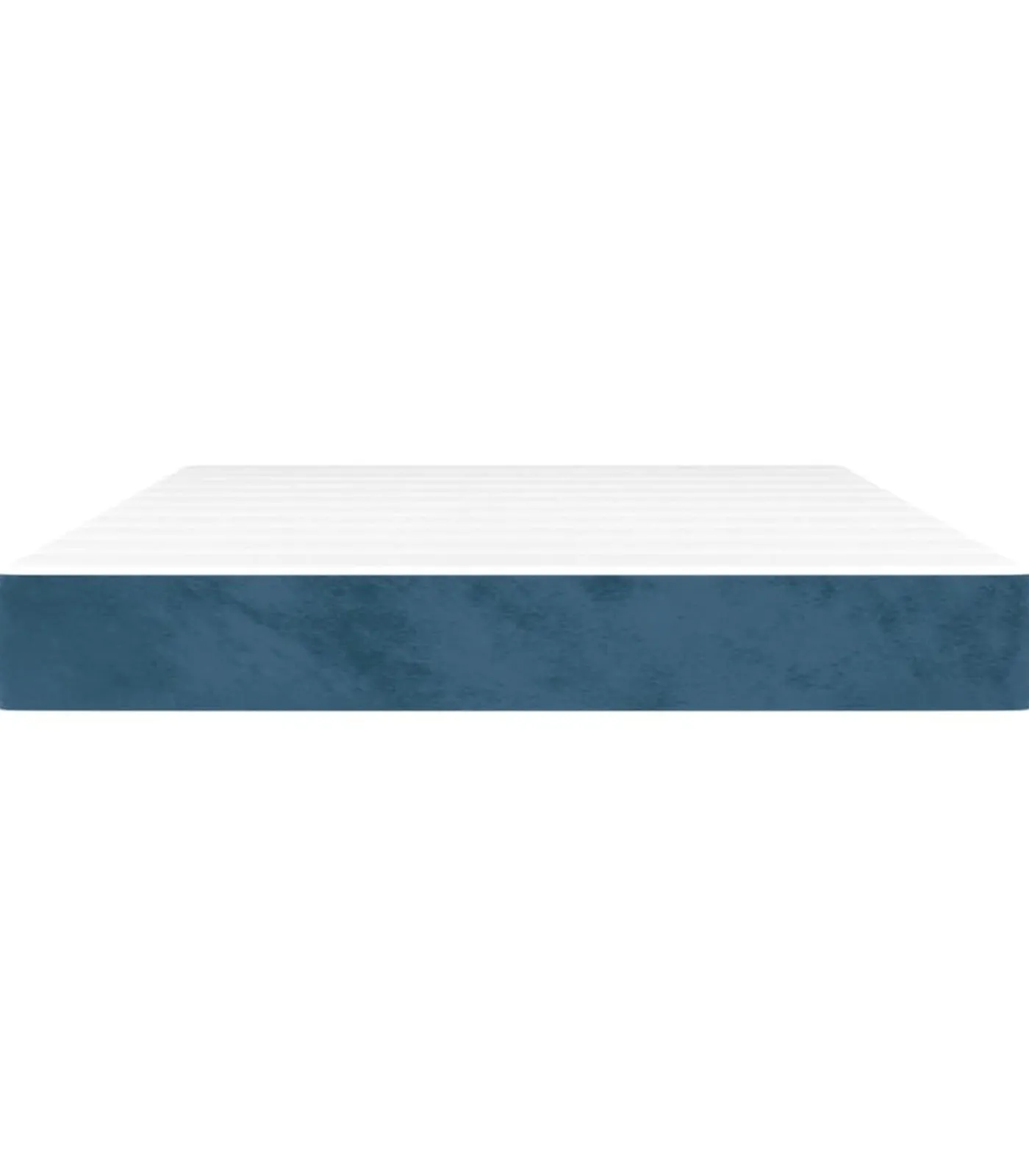 Discount Pocketveringmatras 140x190x20 cm fluweel donkerblauw Matrasbeschermer