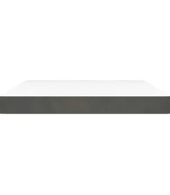 Sale Pocketveringmatras 160x220x20 cm fluweel donkergrijs Matrasbeschermer