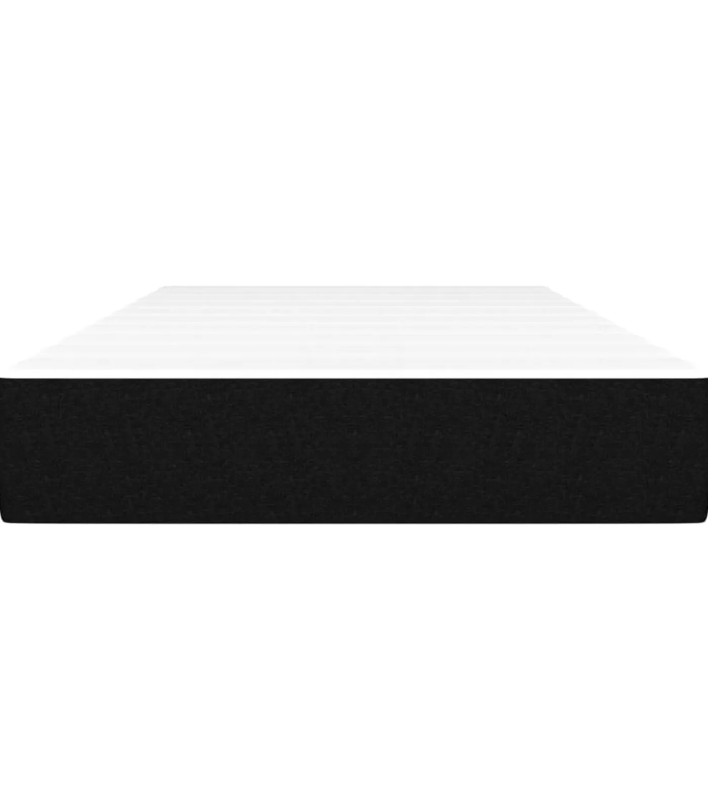 New Pocketveringmatras 100x200x20 cm stof zwart Matrasbeschermer