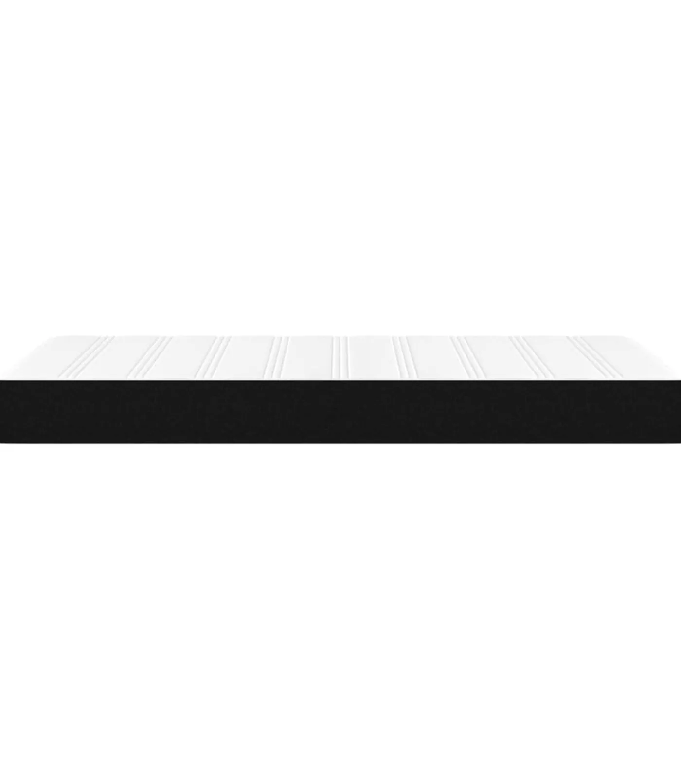 New Pocketveringmatras 100x200x20 cm stof zwart Matrasbeschermer