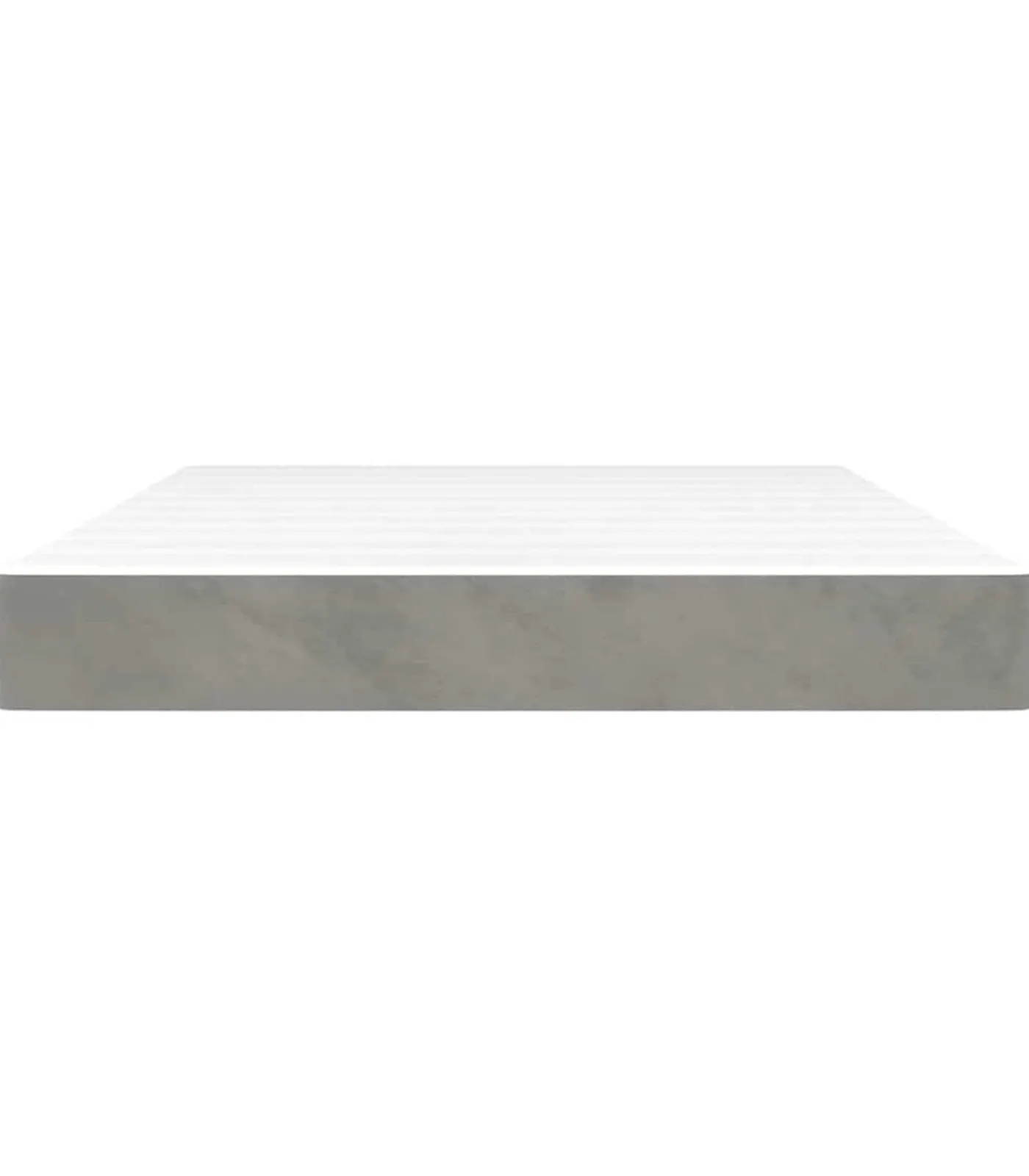 Hot Pocketveringmatras 140x210x20 cm fluweel lichtgrijs Matrasbeschermer