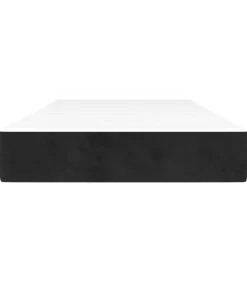Sale Pocketveringmatras 80x200x20 cm fluweel zwart Matrasbeschermer