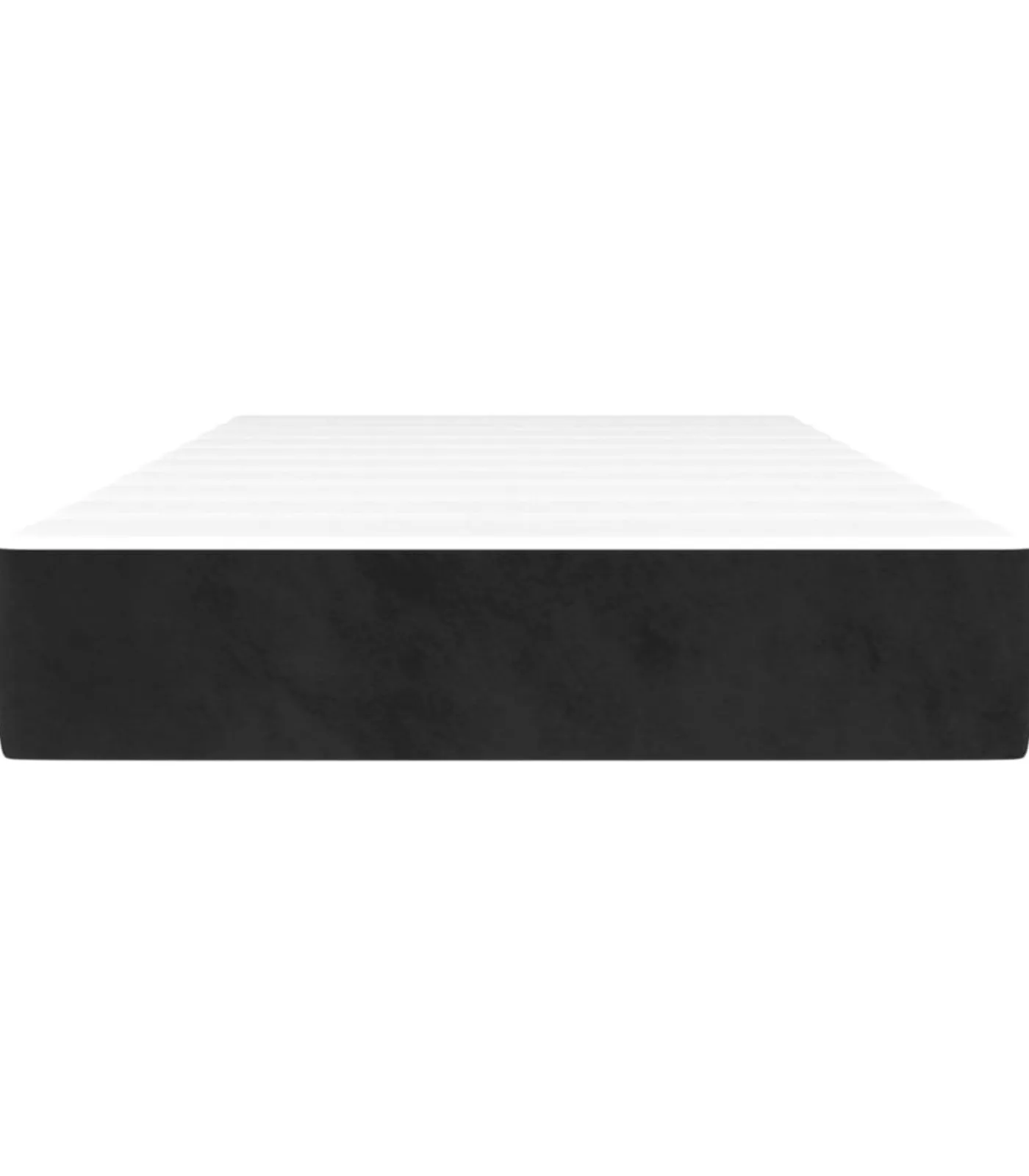 Sale Pocketveringmatras 80x200x20 cm fluweel zwart Matrasbeschermer