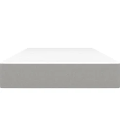 Outlet Pocketveringmatras 80x200x20 cm stof lichtgrijs Matrasbeschermer