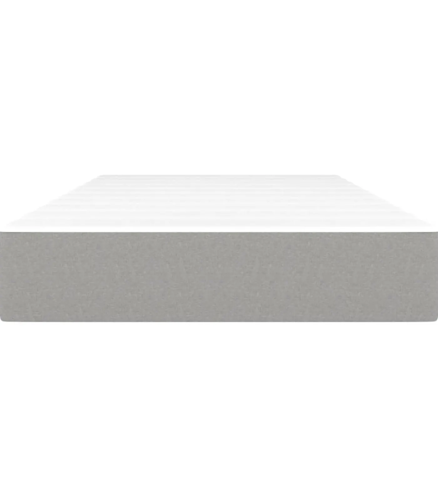 Outlet Pocketveringmatras 80x200x20 cm stof lichtgrijs Matrasbeschermer
