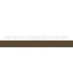 Best Pocketveringmatras 90x200x20 cm stof donkerbruin Matrasbeschermer