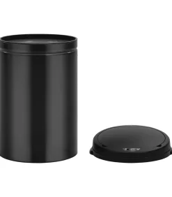 Sale Prullenbak met automatische sensor 30 L koolstofstaal zwart Manden En Bakken