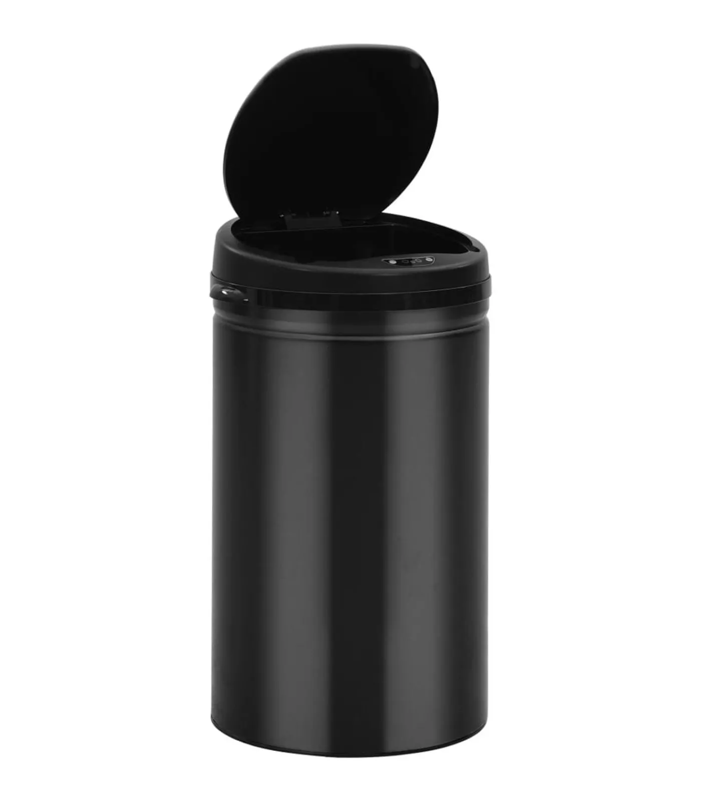 Prullenbak met automatische sensor 40 L koolstofstaal zwart Manden En Bakken