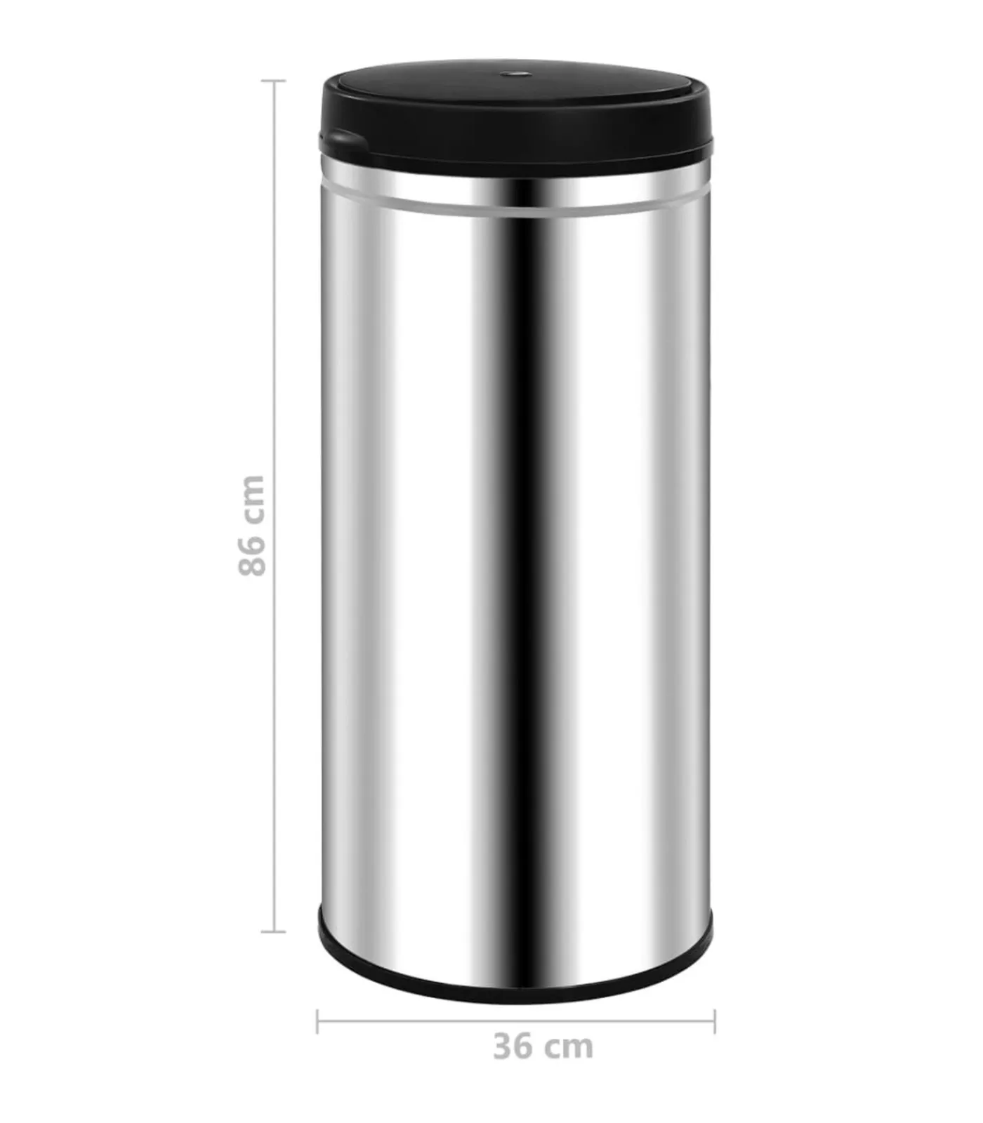 Discount Prullenbak met automatische sensor 80 L roestvrij staal Manden En Bakken