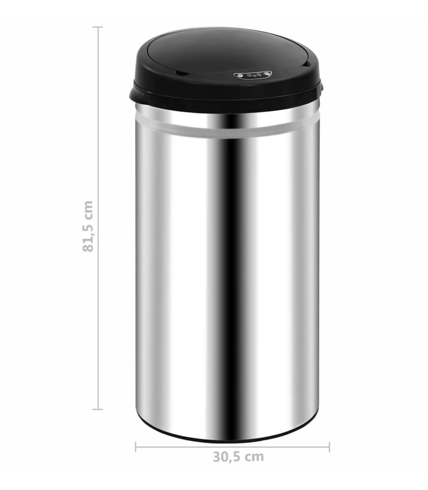 Outlet Prullenbak met automatische sensor 50 L roestvrij staal Manden En Bakken