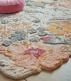 Sale Puur wollen florale stijl tapijt ZINNIA Tapijten